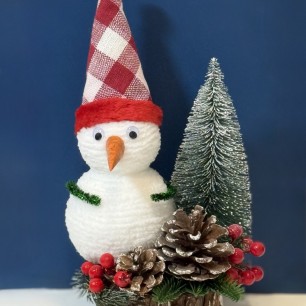 Зимняя сказка на пеньке