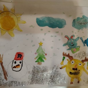 Новый год у Смешариков