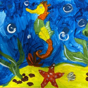 Радужный морской конек