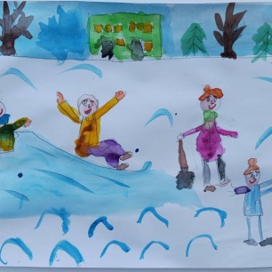 "Зимние забавы во дворе"