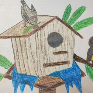 «Синицы и воробьи: дружеский визит»