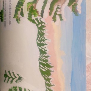 Нарядился лес в кружево из снег.