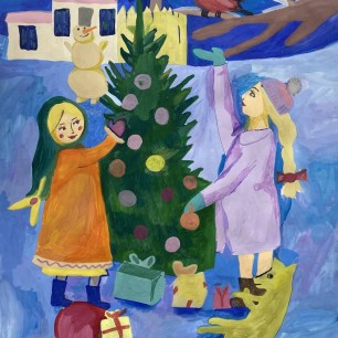 Красивая елка