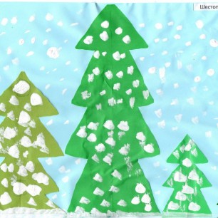 Ели в снегу