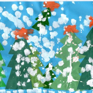 Снежный лес