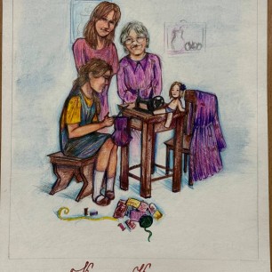 Как Кукле Кате сшили платье