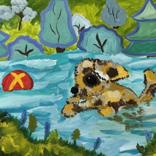 "Как Томка учился плавать"