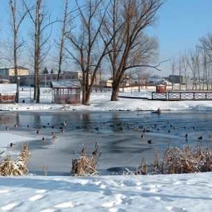 Уголок моего родного города зимой