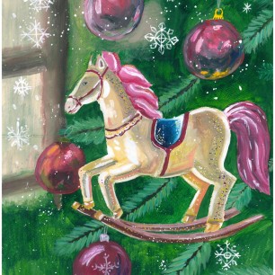 Новогодняя лошадка