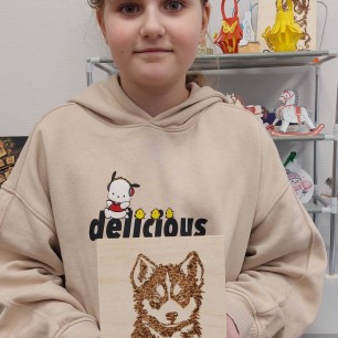 Выжигание по дереву "Мой верный друг"