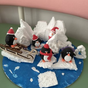 Пингвинята и их зимняя радость