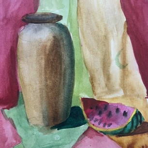 Натюрморт с арбузом