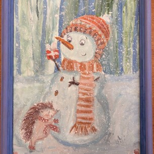 «Сказка о дружбе: ёжик и снеговик»