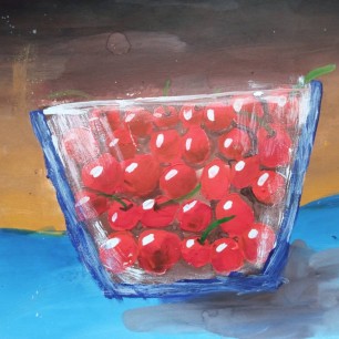 Вишни в вазе