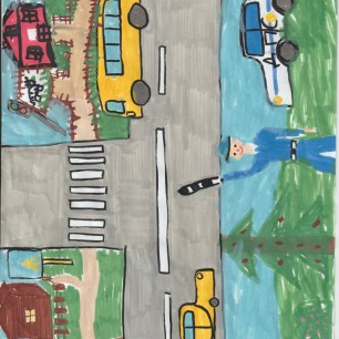 Сотрудники ДПС помогают на дороге