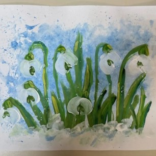 "Полянка с подснежниками"