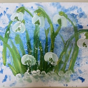 "Полянка с подснежниками"