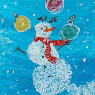 Весёлый снеговик