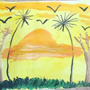 Закат над островом