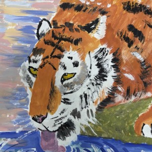 "Тигр у реки"