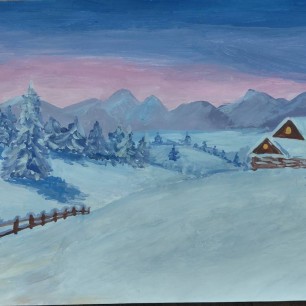 Снежная зима