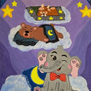 рисунок к стихотворению А.Барто "Слон"