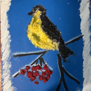 "Синичка на рябине"