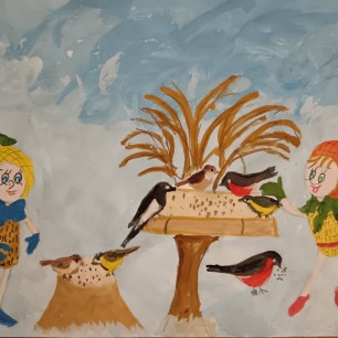 "Покормите птиц зимой"