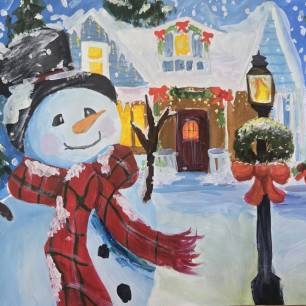 Снеговик ждет гостей