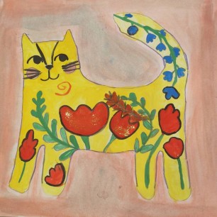 "Кот - флорист"