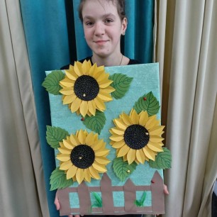 Подсолнухи.