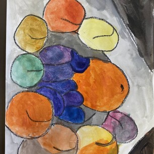 Блюдо с фруктами