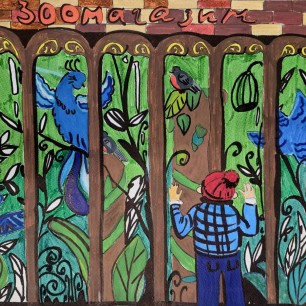 На Арбате, в магазине...