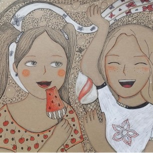 Автопортрет с подругой