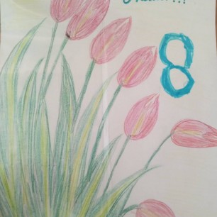 Цветочки любимой мамочке