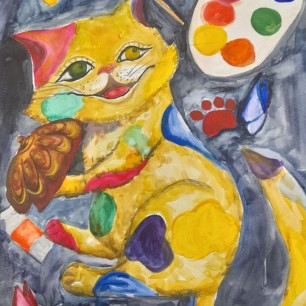 Кото-художник