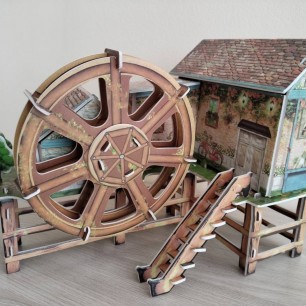 Старая мельница крутится-вертится