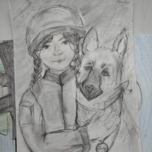 Девочки на защите Родины.