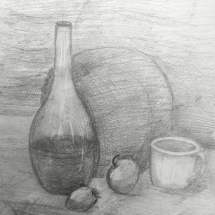 Натюрморт карандашом