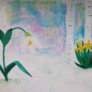 Пусть первый подснежник  Подарит Вам нежность!