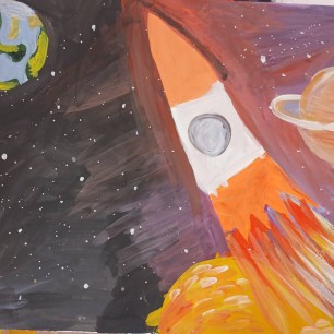 "Ракета в космосе"