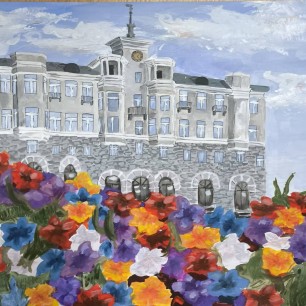 Дом под шпилем. Барнаул.