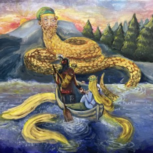 Мифология горного Алтая, Золотой волос