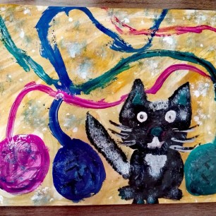 Мой котик Мурзик.