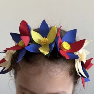 ободок подснежники из фоамирана