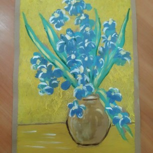 По мотивам Ван Гога "Ирисы"