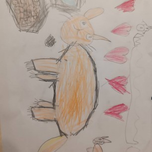 Кошка с котенком