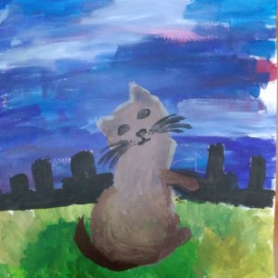 "Кот в ночном городе"