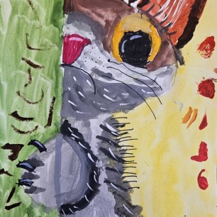 "А что,вкусняшки кончились?"