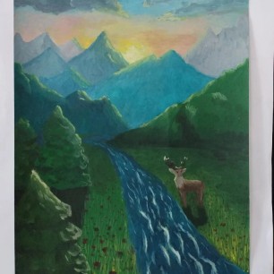 "Олень у речки"